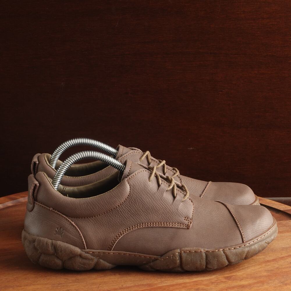 El Naturalista Shoes Men Size EU 41 US 8.5 Beige Turtle Leather Comfort Walking